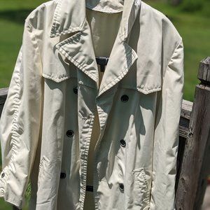 Lightweight Cream Trench Coat For Women